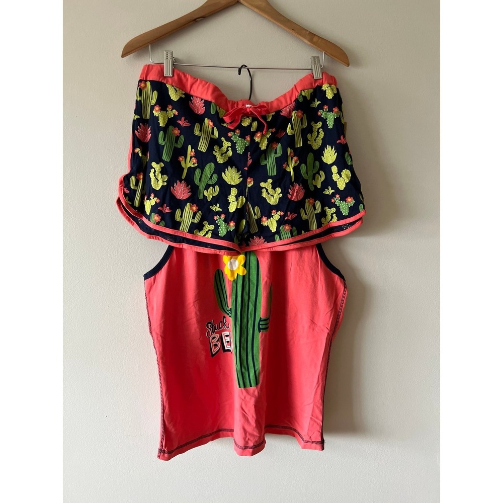 Lazy One Stuck in Bed PJ Set XL NWT